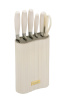 Набор ножей на подставке 7пр., молочный JEWEL (6)