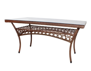 Стол 1,6м, прямоуг., коричневый "АДЛЕР"