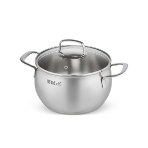 Кастрюля 3,8л, стекл./кр., нерж. сталь Сфера TalleR (6)