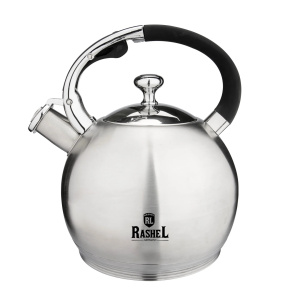 Чайник 3л, со свистком, нерж. сталь Rashel (12)