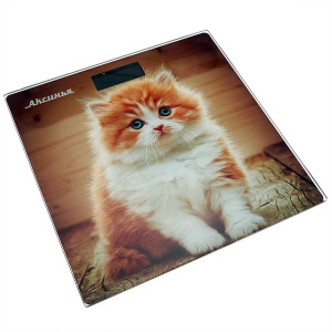 Весы напольные электронные 180кг, 26x26см "Рыжий кот" АКСИНЬЯ (10)