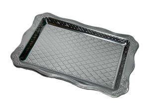 Поднос 550х370мм, нерж. cталь РОМБ (40)