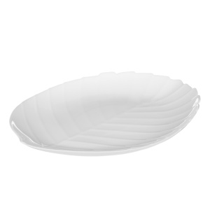 Тарелка десертная 23см, опаловое стекло Листья MILLIMI (6)
