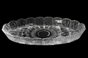 Блюдо овальное 29см, 3 отсека, стекло (16)