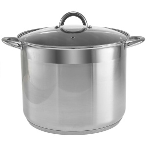 Кастрюля 17л, 30x24см, стекл/кр., нерж. сталь WEBBER