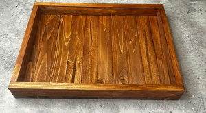 Поднос деревянный 35x25x5см, прямоуг.