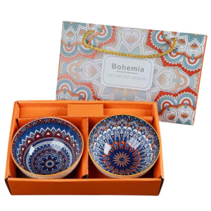 Набор круглых салатников 2шт., 12см, п/уп., керамика (48)