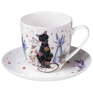 ЧАЙНАЯ ПАРА 350МЛ "ЛАВАНДОВЫЕ КОТЫ" Lefard (24)