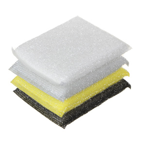 Губки для мытья посуды 4шт., 8х12см, поролон VETTA (12)