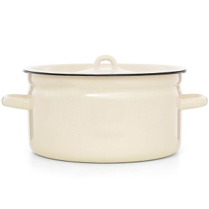 Кастрюля без деколи Жемчужный 5,5л ЛЗЭП