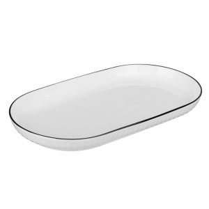 Блюдо овальное, 500мл, 30х15,5х3см, фарфор Соло MILLIMI (6)