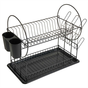 Сушилка для посуды двухуровневая разборная 43х23х36,5см WEBBER (12)