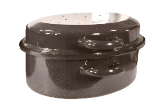 Гусятница Коричневый рябчик 7,5л эмаль ЛЗЭП