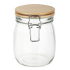 Банка для сыпучих продуктов 750мл, 11x14,5см, стекло, крышка бамбук (6)