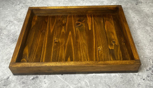 Поднос деревянный 35x25x5см, прямоуг.