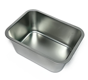 Гастроемкость 36х27х15см, толщина 0,8мм, без/кр., нерж. сталь (30)