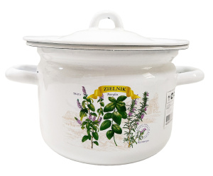 Кастрюля Гербарий 2,4 л цил. с формовкой ЛЗЭП