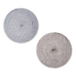 Салфетка сервировочная d38см, 2 цвета "Парма" (12)