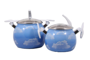 Набор кастрюль (2л,3,5л) №177 (Heavenly Небесный) ЛЗЭП