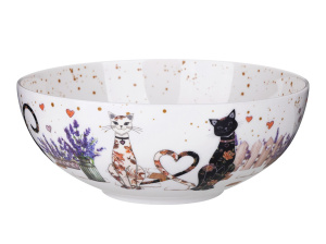 САЛАТНИК 17,5X6,5СМ, 850МЛ "ЛАВАНДОВЫЕ КОТЫ" Lefard (24)