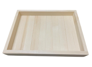 Поднос деревянный 35x25x5см, прямоуг.