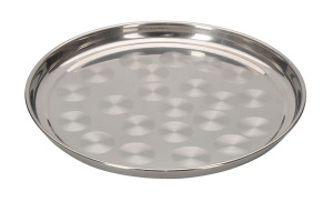 Поднос круглый 55см, толщина 0,8мм, нерж. сталь (40)