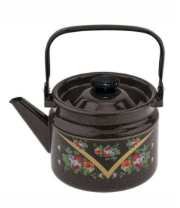 Чайник Красава 2л, цил., рябчик коричневый ЛЗЭП