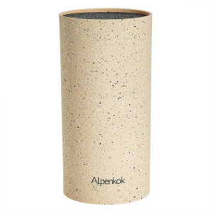 Подставка для ножей 22x11см, бежевый гранит ALPENKOK (12)