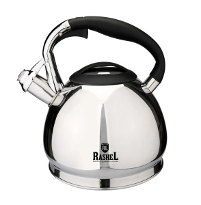 Чайник 3л, со свистком, нерж. сталь Rashel (12)