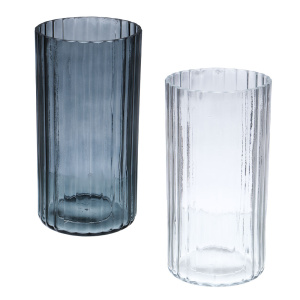 Ваза 10x10x20см, 2дизайна, стекло (2)