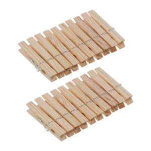 Набор прищепок 20шт., натуральное дерево VETTA (10)