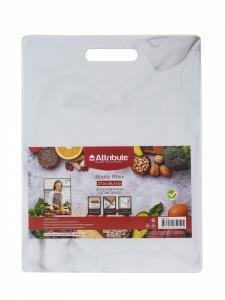 Доска разделочная 27,5х36,5 MARBLE White Attribute