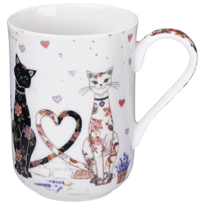 КРУЖКА 330МЛ "ЛАВАНДОВЫЕ КОТЫ" Lefard (24)