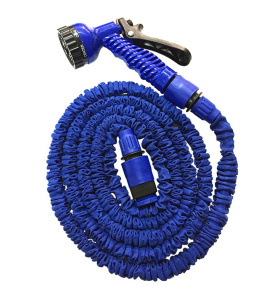 Шланг поливочный от 5 до 15м, синий Зеленый луг (30) 