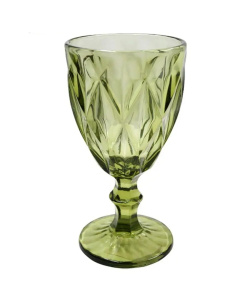 Набор фужеров 300мл, 6шт., зелёный, п/уп., стекло (8)