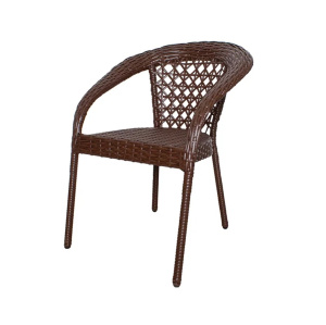 Стул с ротангом, коричневый Мокко