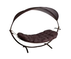 Кресло Гамак со стойкой коричневый
