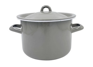 Кастрюля цилин., 2,4л, индук. Каменно-серый ЛЗЭП