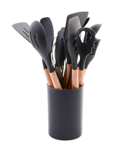 Набор кухонных принадлежностей на подставке 12пр., силикон/пластик (24)